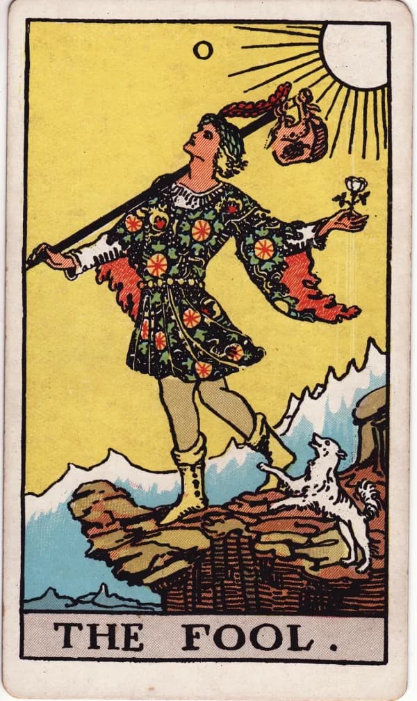 Carta O Louco do tarot (arcano 22)
