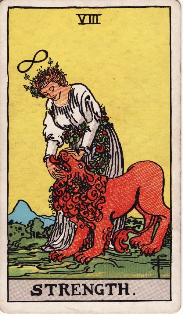 Carta A Força do tarot (arcano 11)