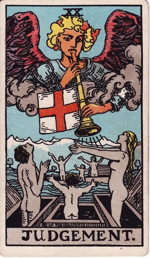 Carta O Julgamento do tarot (arcano 20)