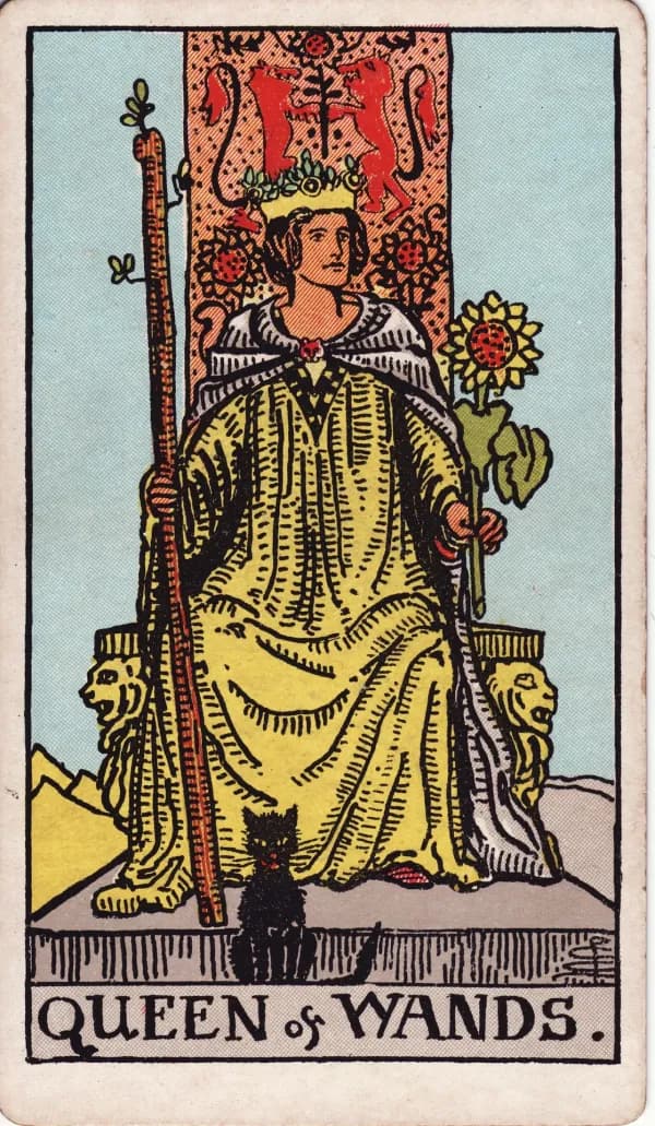 Carta Rainha de Paus do tarot