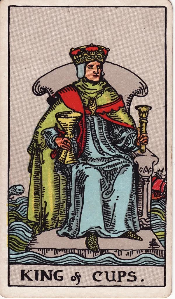 Carta Rei de Copas do tarot