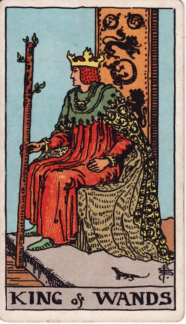 Carta Rei de Paus do tarot